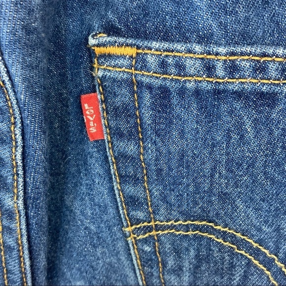 Levi’s Dark Wash 501 Straight Leg Men’s Jeans - Picture 11 of 13